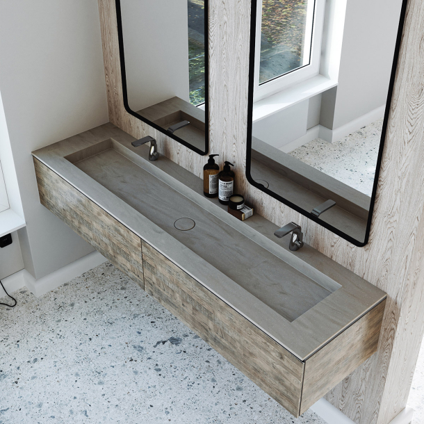 Dobbel vask Corian� Delta Artista Dust