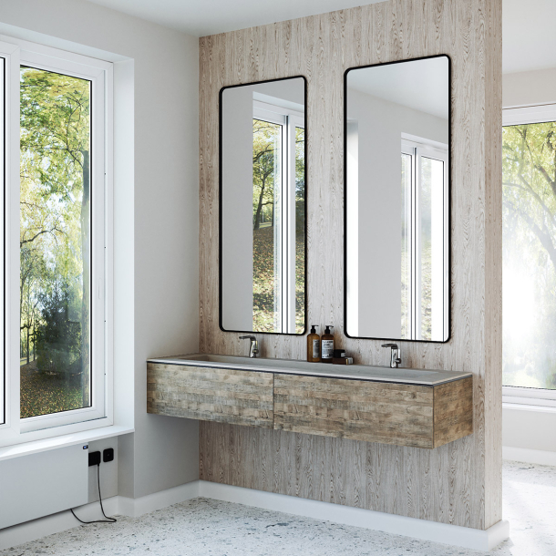 Dobbel vask Corian� Delta Artista Dust