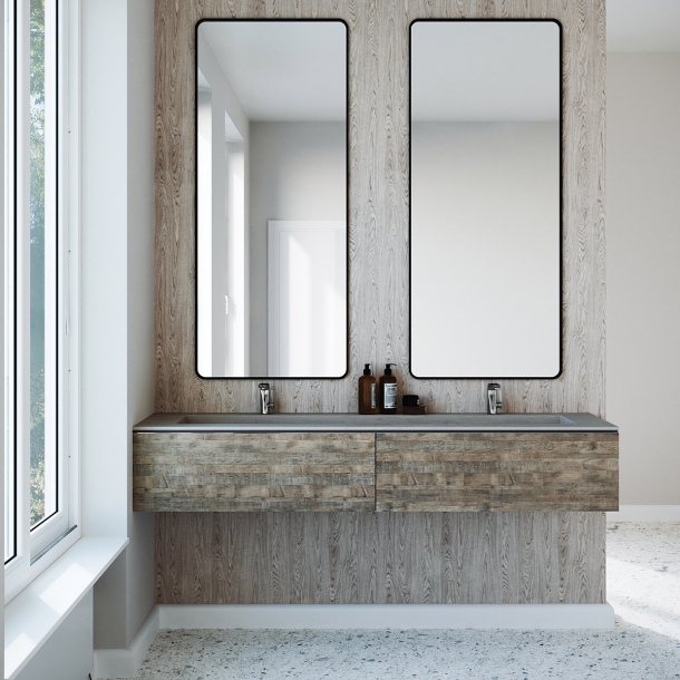 Dobbel vask Corian� Delta Artista Dust