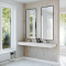 Dobbel vask Corian� Delta Carrara Crema
