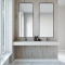 Dobbel vask Corian� Delta Carrara Crema