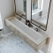 Dobbel vask Corian� Delta Carrara Crema