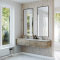Dobbel vask Corian� Delta Carrara Crema
