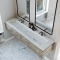 Dobbel vask Corian� Delta Carrara Lino