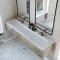 Dobbel vask Corian� Delta Limestone Prima