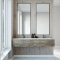 Dobbel vask Corian� Delta Limestone Prima