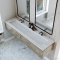Dobbel vask Corian� Delta Rain Cloud