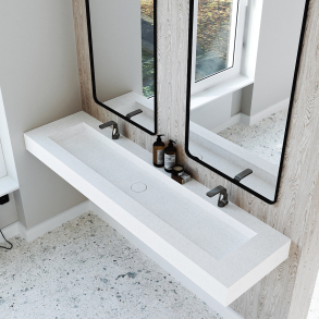 Dobbel vask Corian� Delta Sparkling Granita