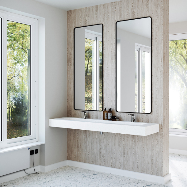 Dobbel vask Corian� Delta Sparkling Granita