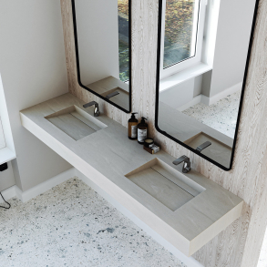 Dobbel vask Corian� Harmoni Artista Beige