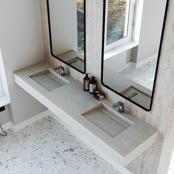 Dobbel vask Corian� Harmoni Artista Beige