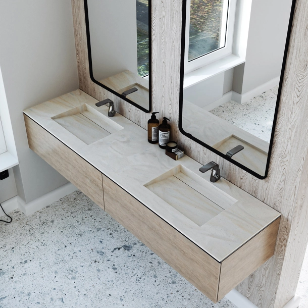 Dobbel vask Corian� Harmoni Artista Canvas