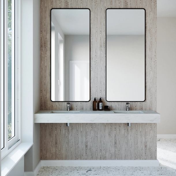 Dobbel vask Corian� Harmoni Artista Gray