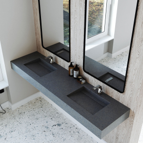 Dobbel vask Corian� Harmoni Lava Rock
