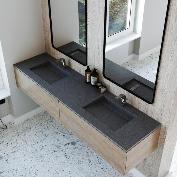 Dobbel vask Corian� Harmoni Lava Rock