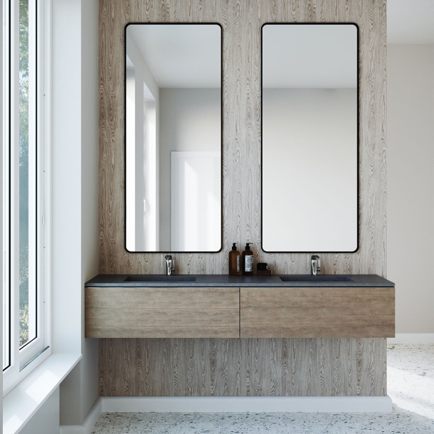 Dobbel vask Corian� Harmoni Lava Rock