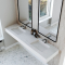 Dobbel vask Corian� Harmoni Limestone Prima