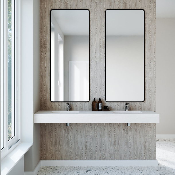 Dobbel vask Corian� Harmoni Limestone Prima