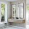 Dobbel vask Corian� Harmoni Limestone Prima