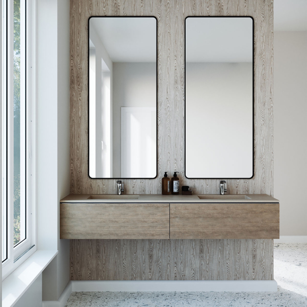 Dobbel vask Corian� Harmoni Neutral Concrete