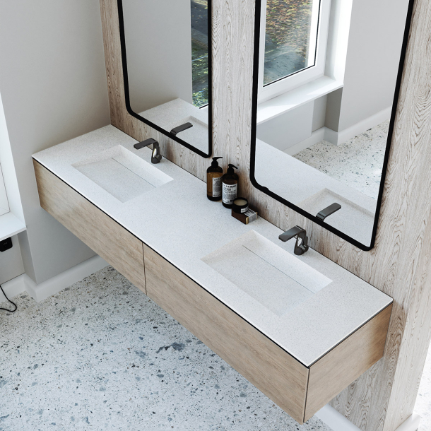 Dobbel vask Corian� Harmoni Sparkling Granita