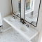 Dobbel Vask Corian� Hill Carrara Lino