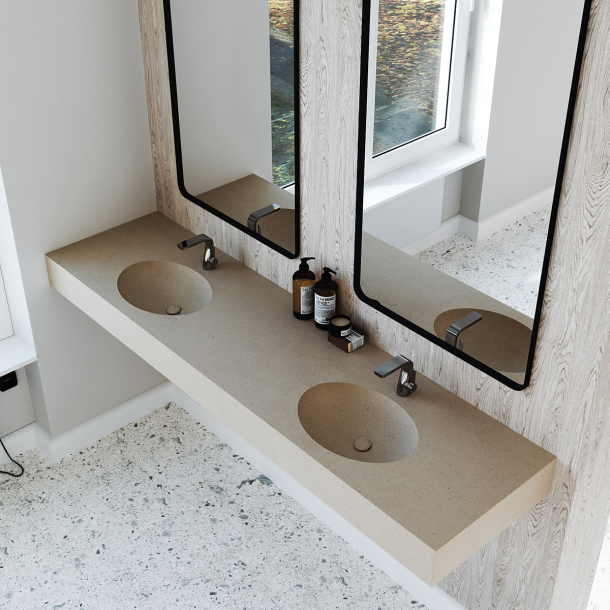 Dobbel Vask Corian� Hill Neutral Concrete
