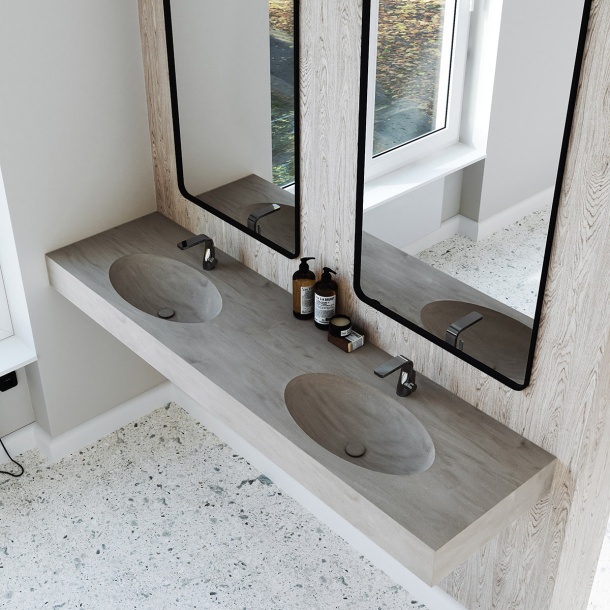 Dobbel Vask Corian� Moon Artista Dust