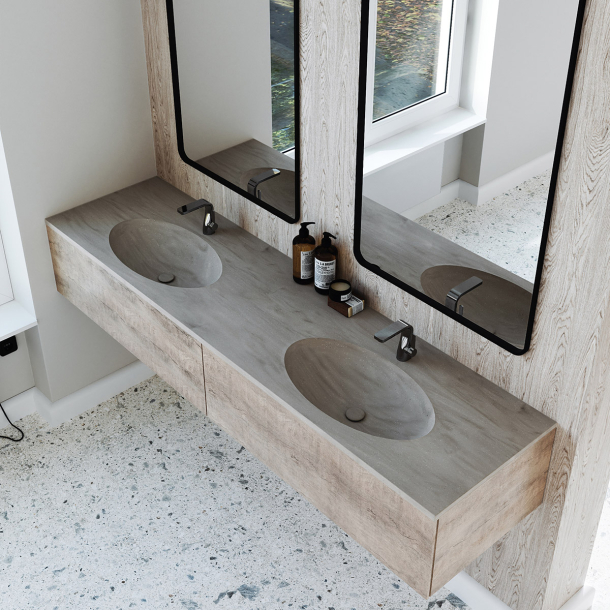 Dobbel Vask Corian� Moon Artista Dust