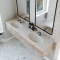 Dobbel Vask Corian� Moon Carrara Crema