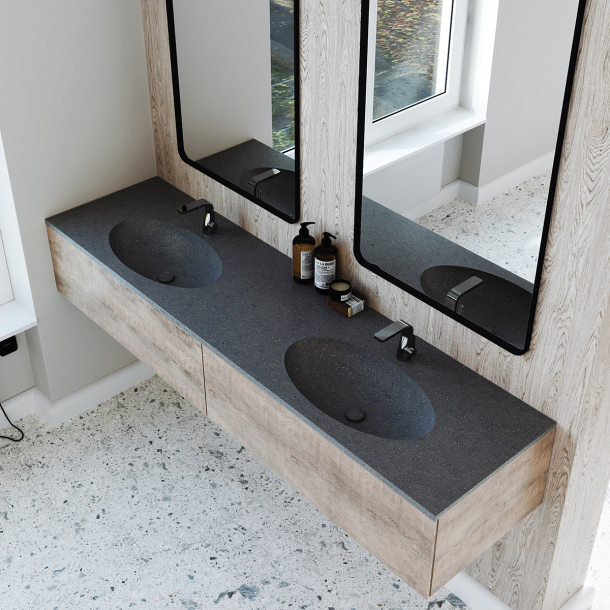 Dobbel Vask Corian� Moon Lava Rock