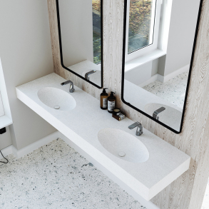 Dobbel Vask Corian� Moon Sparkling Granita