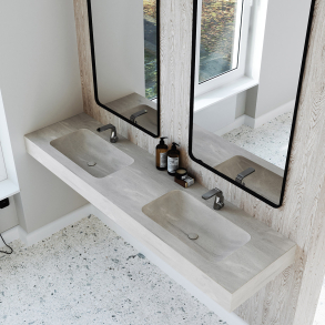 Dobbel Vask Corian� Nica Artista Beige