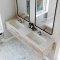 Dobbel Vask Corian� Nica Carrara Crema