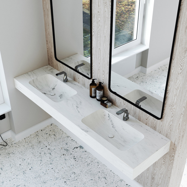 Dobbel Vask Corian� Nica Carrara Lino