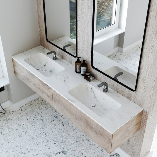 Dobbel Vask Corian� Nica Carrara Lino
