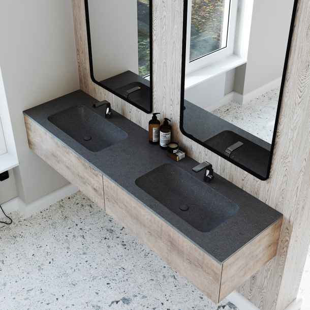 Dobbel Vask Corian� Nica Lava Rock
