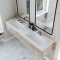 Dobbel Vask Corian� Nica Limestone Prima