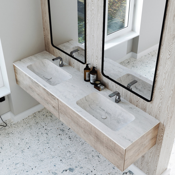 Dobbel Vask Corian� Nica Rain Cloud