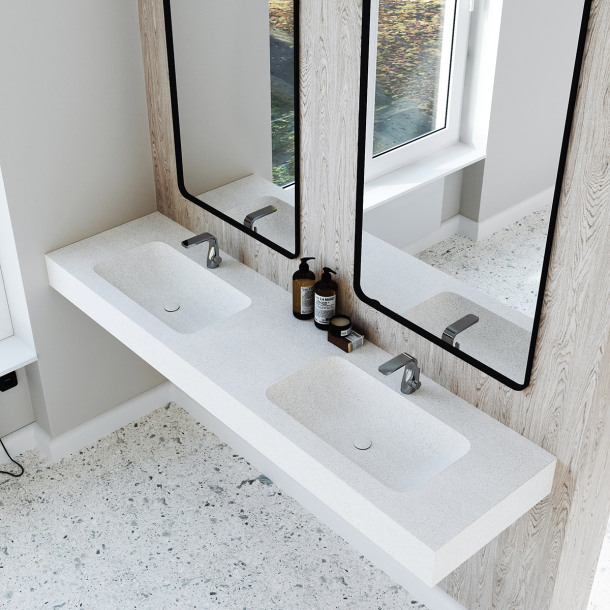 Dobbel Vask Corian� Nica Sparkling Granita