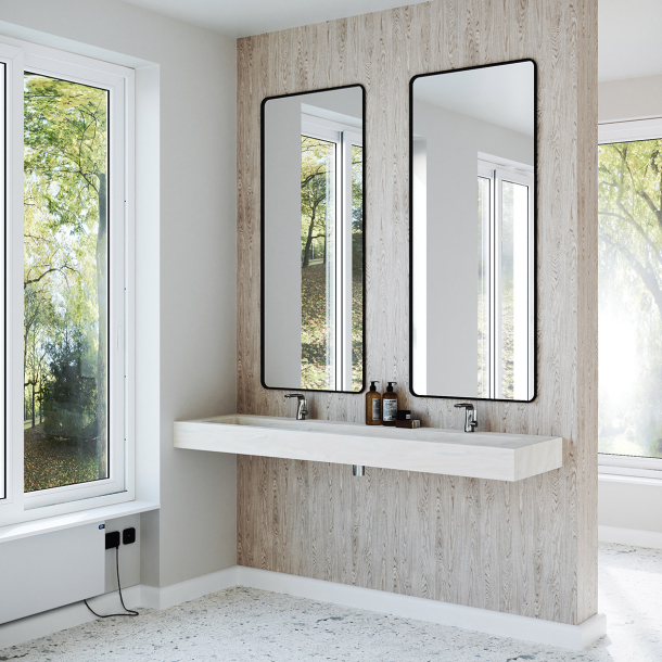 Dobbel vask Corian� Piano Artista Canvas