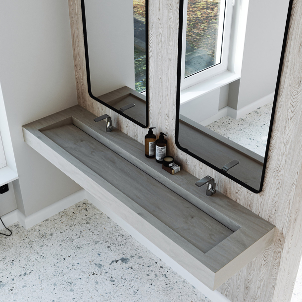 Dobbel vask Corian� Piano Artista Dust