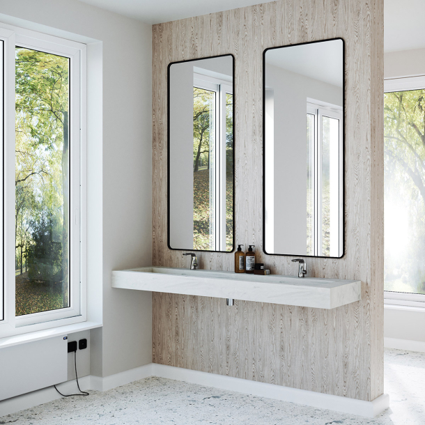 Dobbel vask Corian� Piano Artista Gray