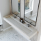 Dobbel vask Corian� Piano Carrara Crema