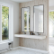 Dobbel vask Corian� Piano Carrara Crema