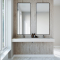 Dobbel vask Corian� Piano Carrara Crema