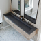 Dobbel vask Corian� Piano Lava Rock
