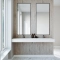 Dobbel vask Corian� Piano Limestone Prima