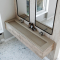 Dobbel vask Corian� Piano Neutral Concrete