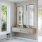 Dobbel vask Corian� Piano Neutral Concrete